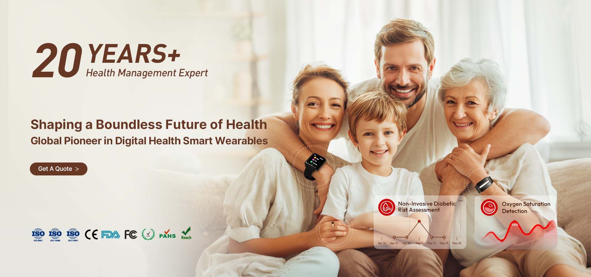 Smart health ring and bracelet manufacturer