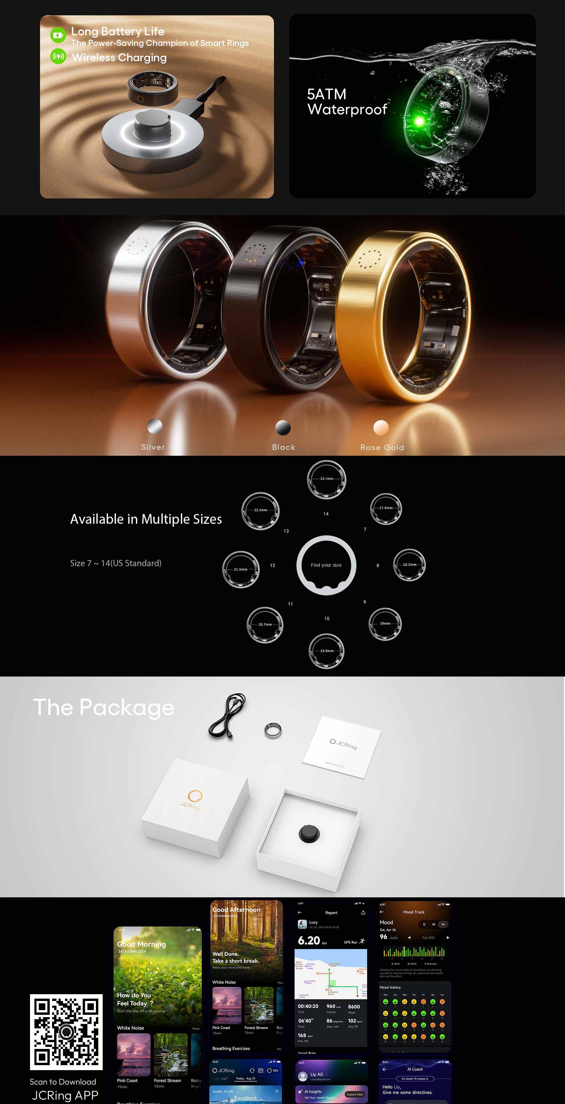 JCRing X3 Smart Health Ring