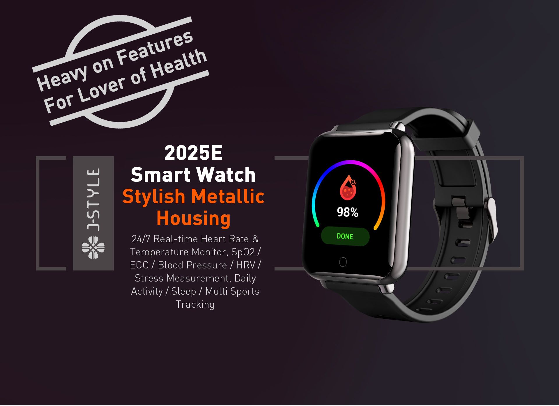 Smartwatch With ECG And Blood Pressure