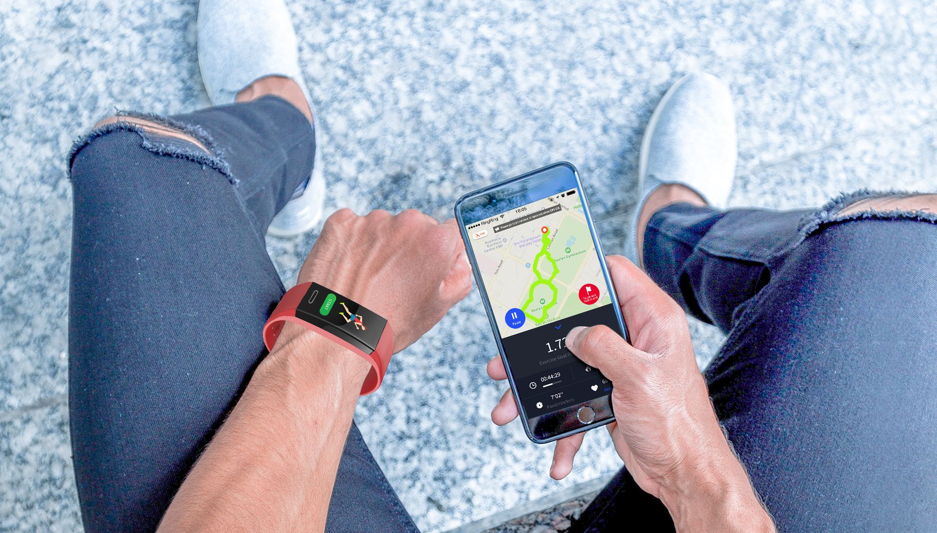 Smart GPS Multi-Sports Fitness Band <br>
