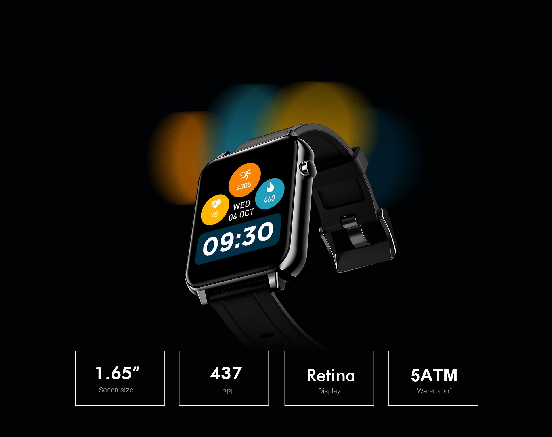  1.65”Amoled Display  <br> 