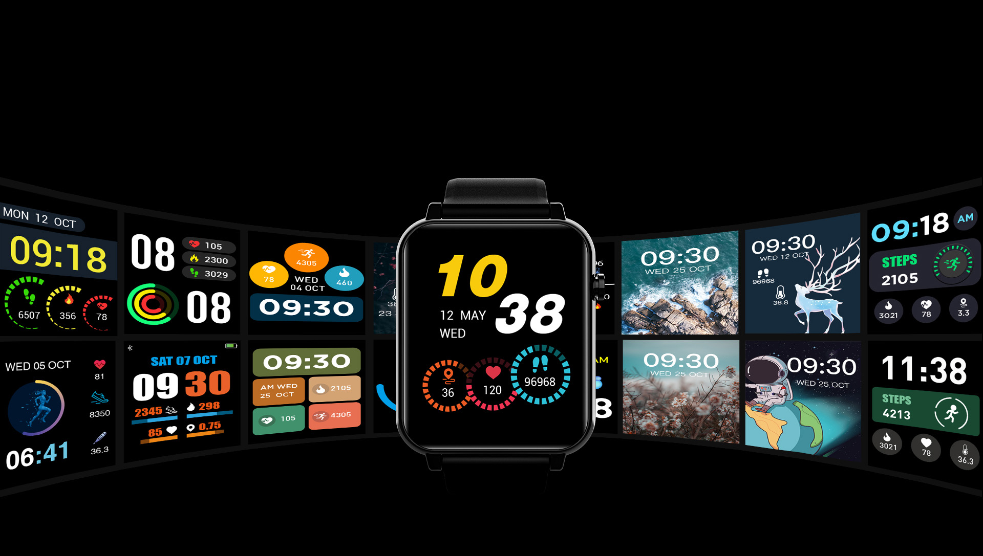 100+ Customisable & Cloud-based Watch Faces
