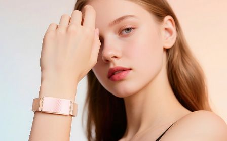 JCVital Smart Band V5 with Milanese Loop Strap: The Elegant Upgrade of Wearable Technology