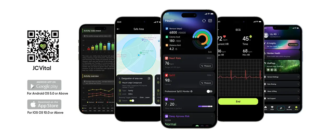 JCVital V5 Smart AI Health Band: Redefining Seamless Health Monitoring