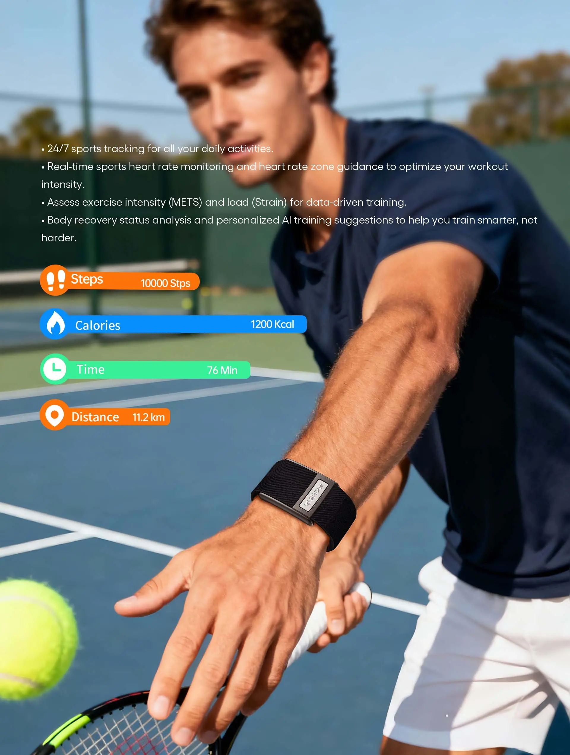 JCVital V8 ECG Smart Band