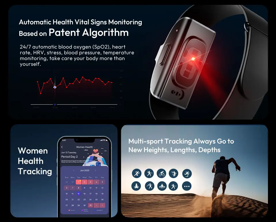 JCVital 2318 Sleep Tracking Bracelet