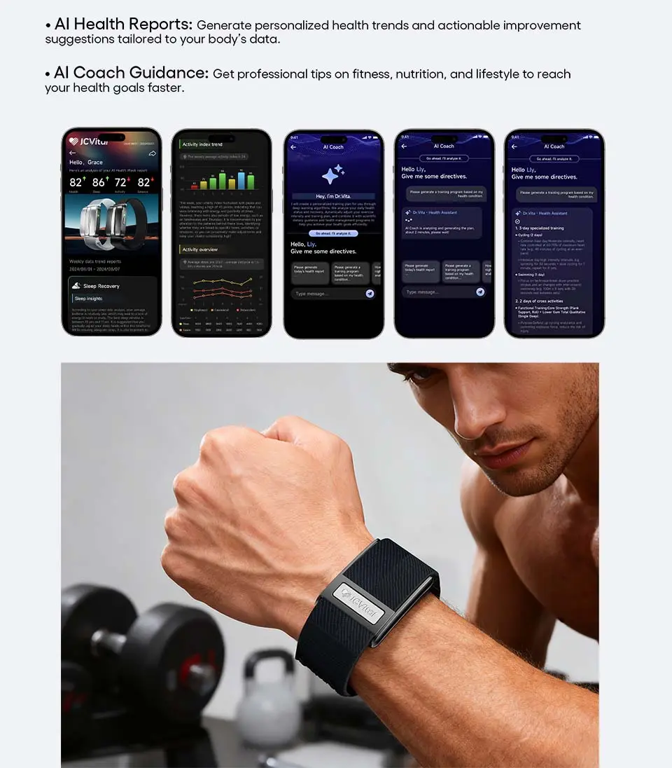 JCVital V8 ECG Smart Band